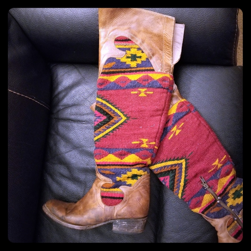 Rare Cabal Blanket Boots -  Freebird by Steven